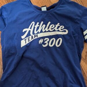 Blue Athlete Team #300 T-Shirt